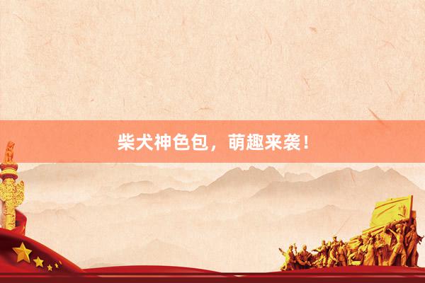 柴犬神色包,萌趣来袭!